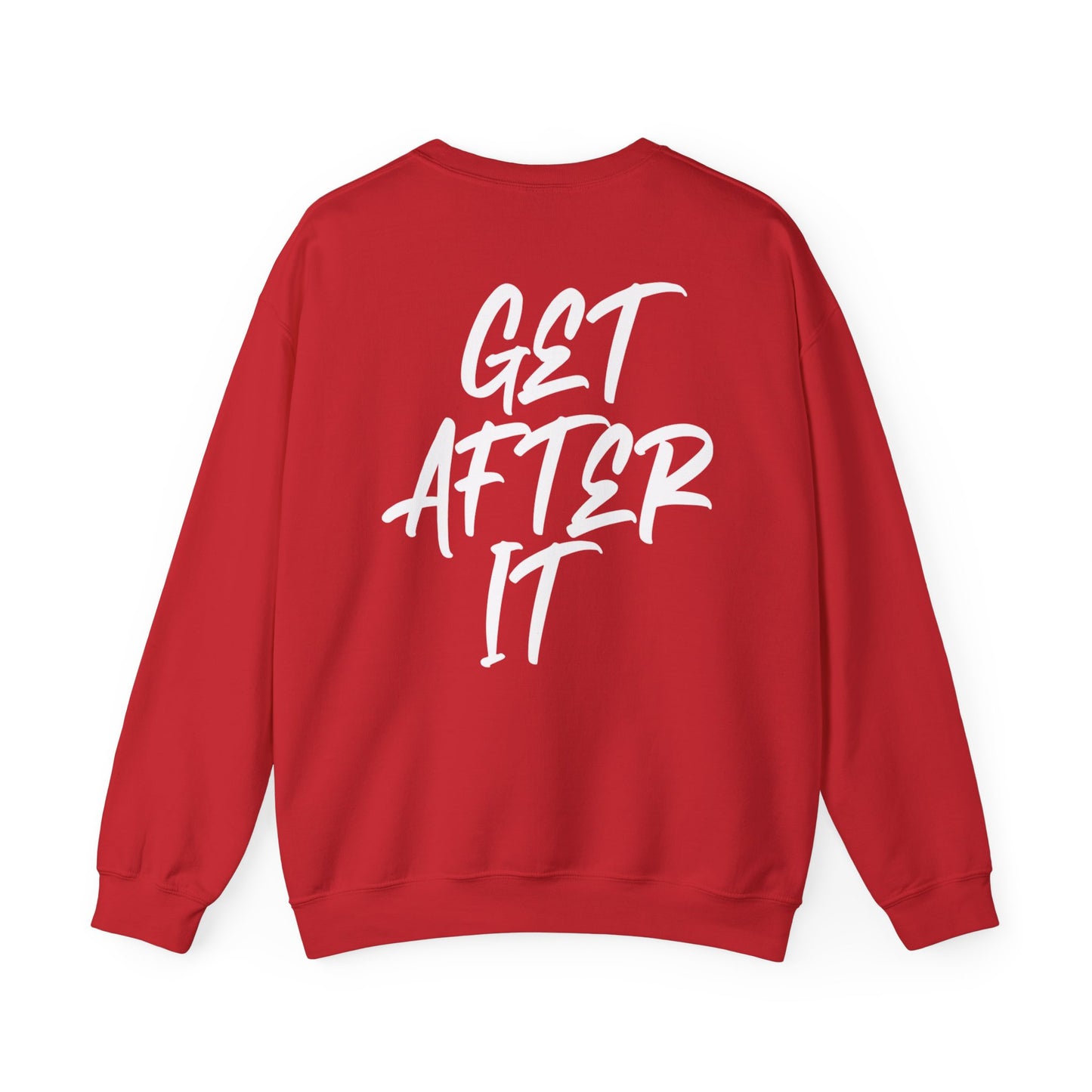 Women's "Get After It" - V1 Crewneck Sweatshirt (White)