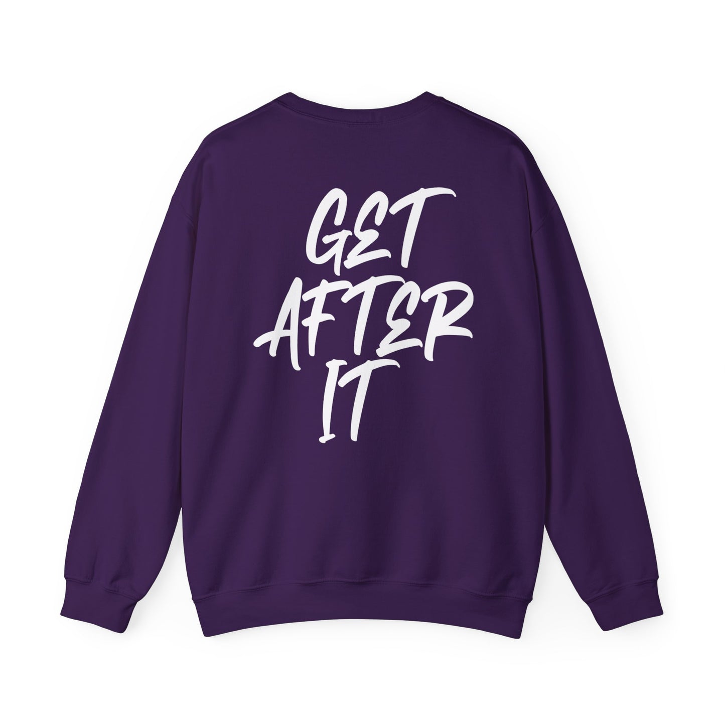 Women's "Get After It" - V1 Crewneck Sweatshirt (White)