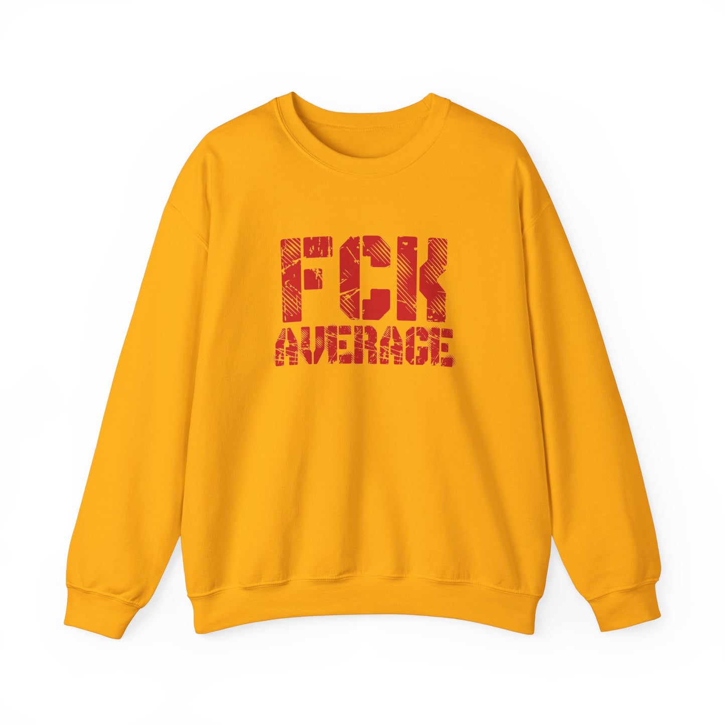 Men's "FCK Average" Crewneck (Red)