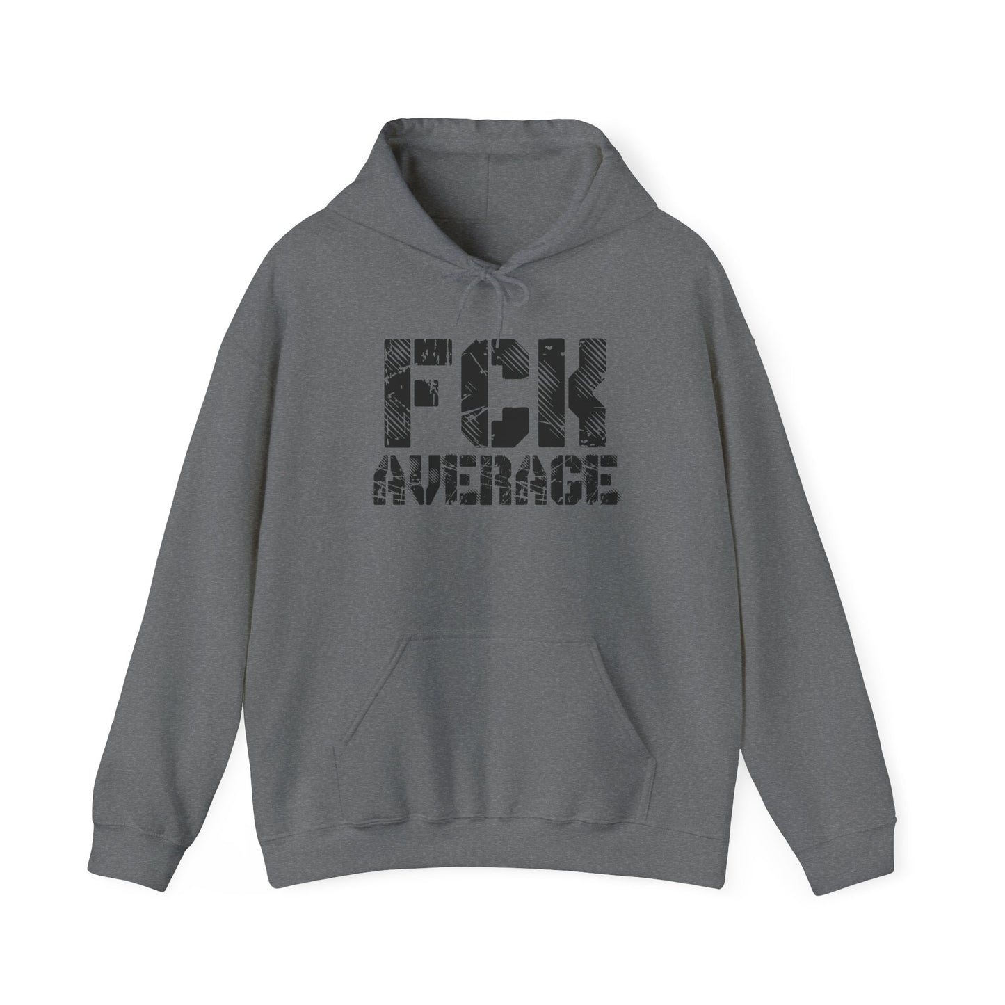 Men's "FCK Average" Heavy Hoodie (Black)