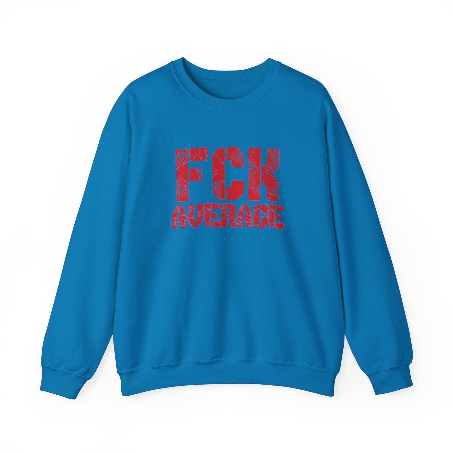 Men's "FCK Average" Crewneck (Red)