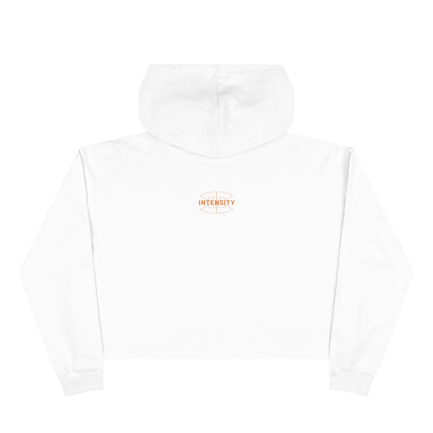 Women's "FCK Average" Crop Hoodie - Orange