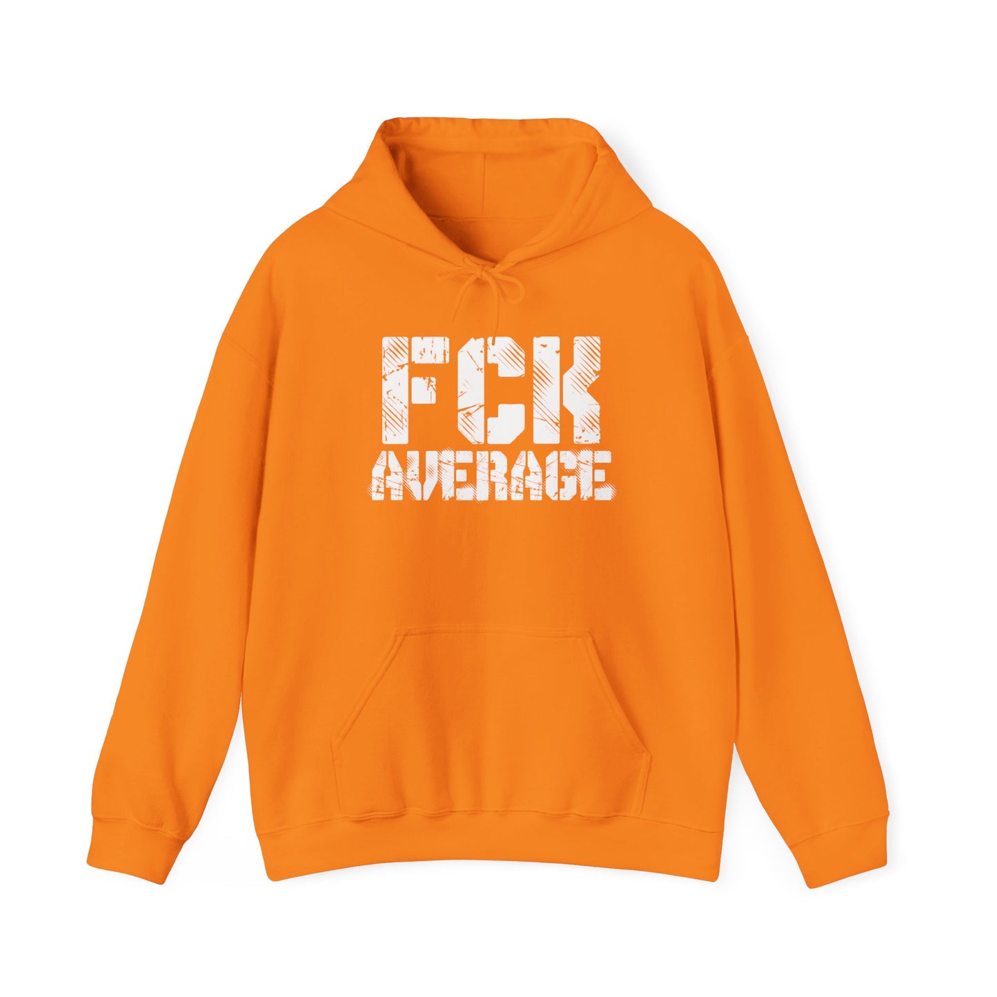 Men's "FCK Average" Heavy Hoodie (White)
