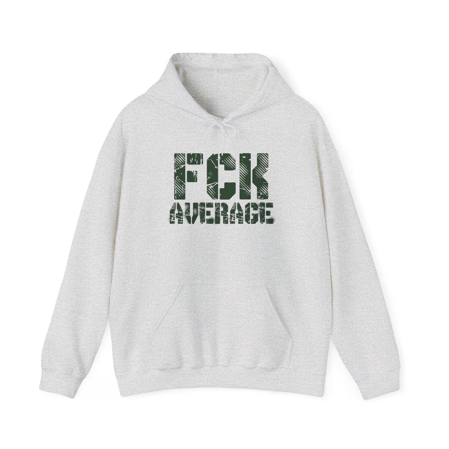 Men's "FCK Average" Heavy Hoodie (Green)