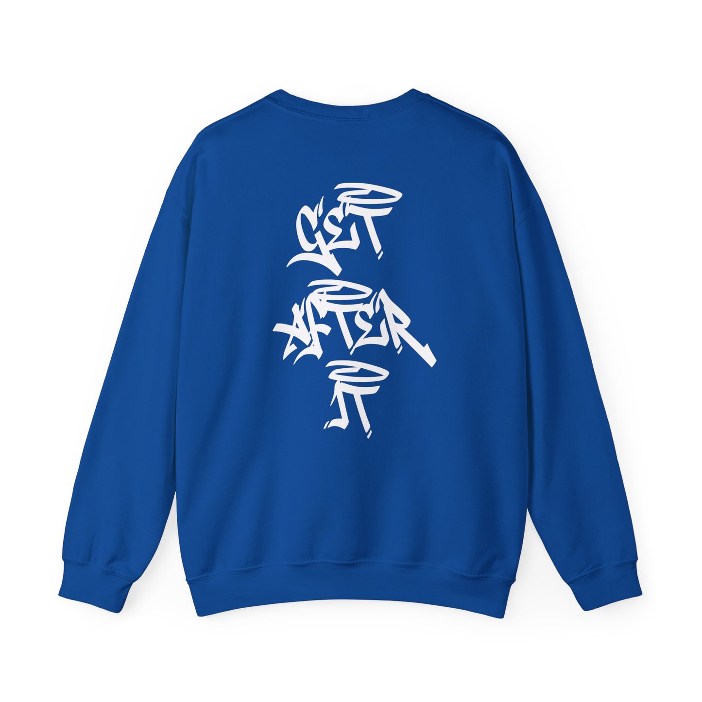Women's "Get After It"- V2 Crewneck (White)