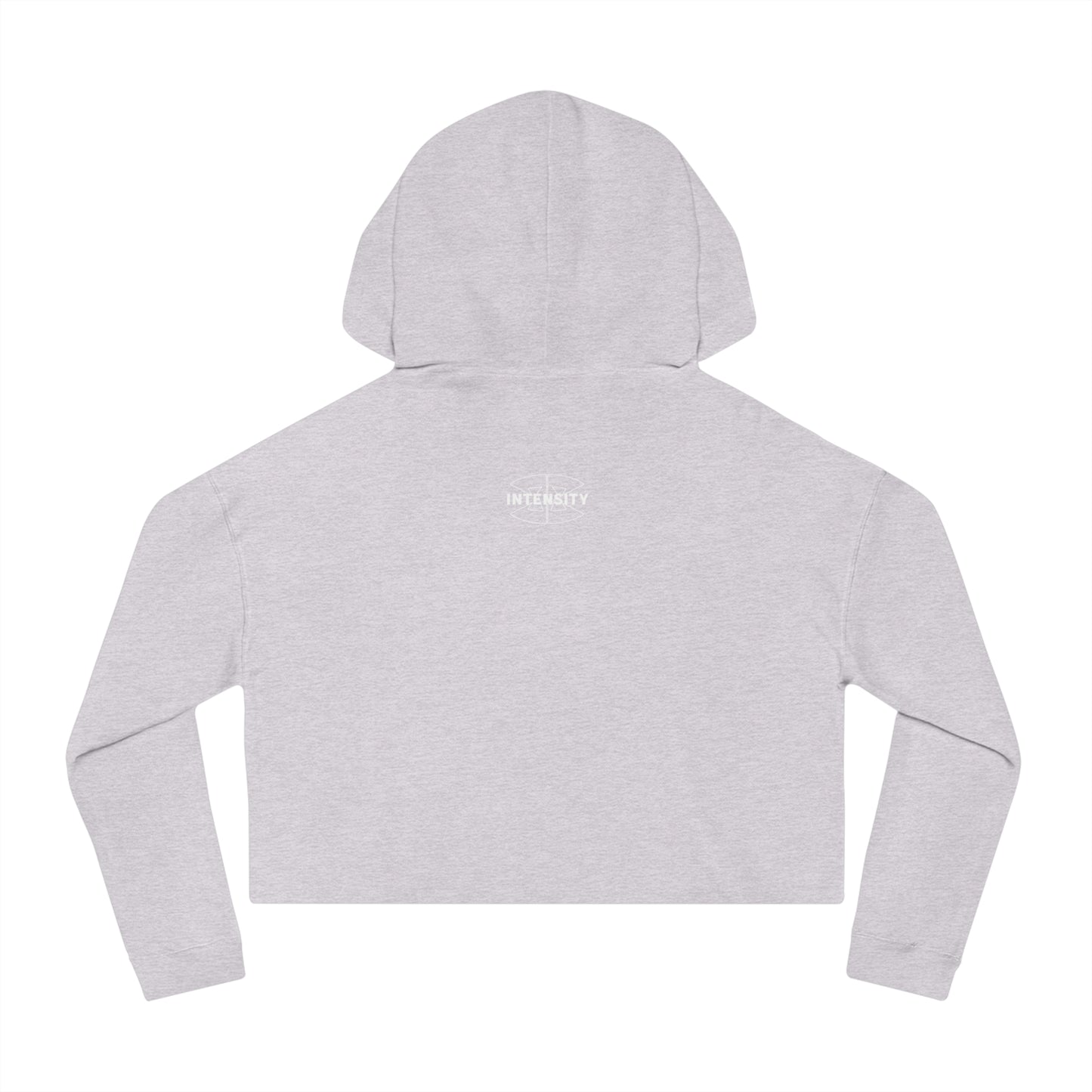 Women's "FCK Average" Cropped Hooded Sweatshirt - White