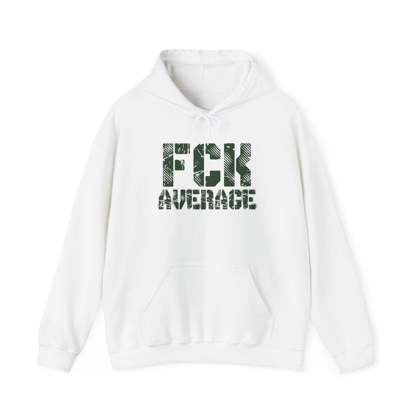 Men's "FCK Average" Heavy Hoodie (Green)