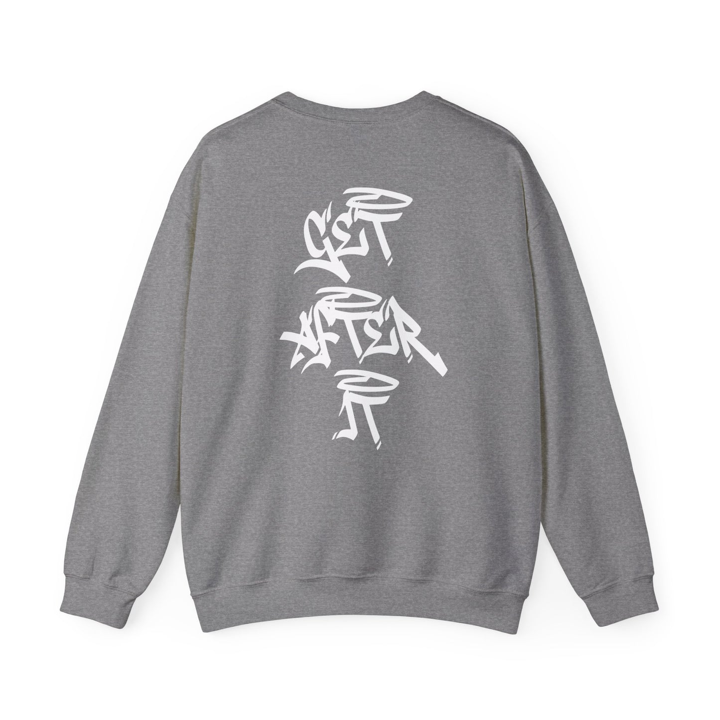 Women's "Get After It"- V2 Crewneck (White)