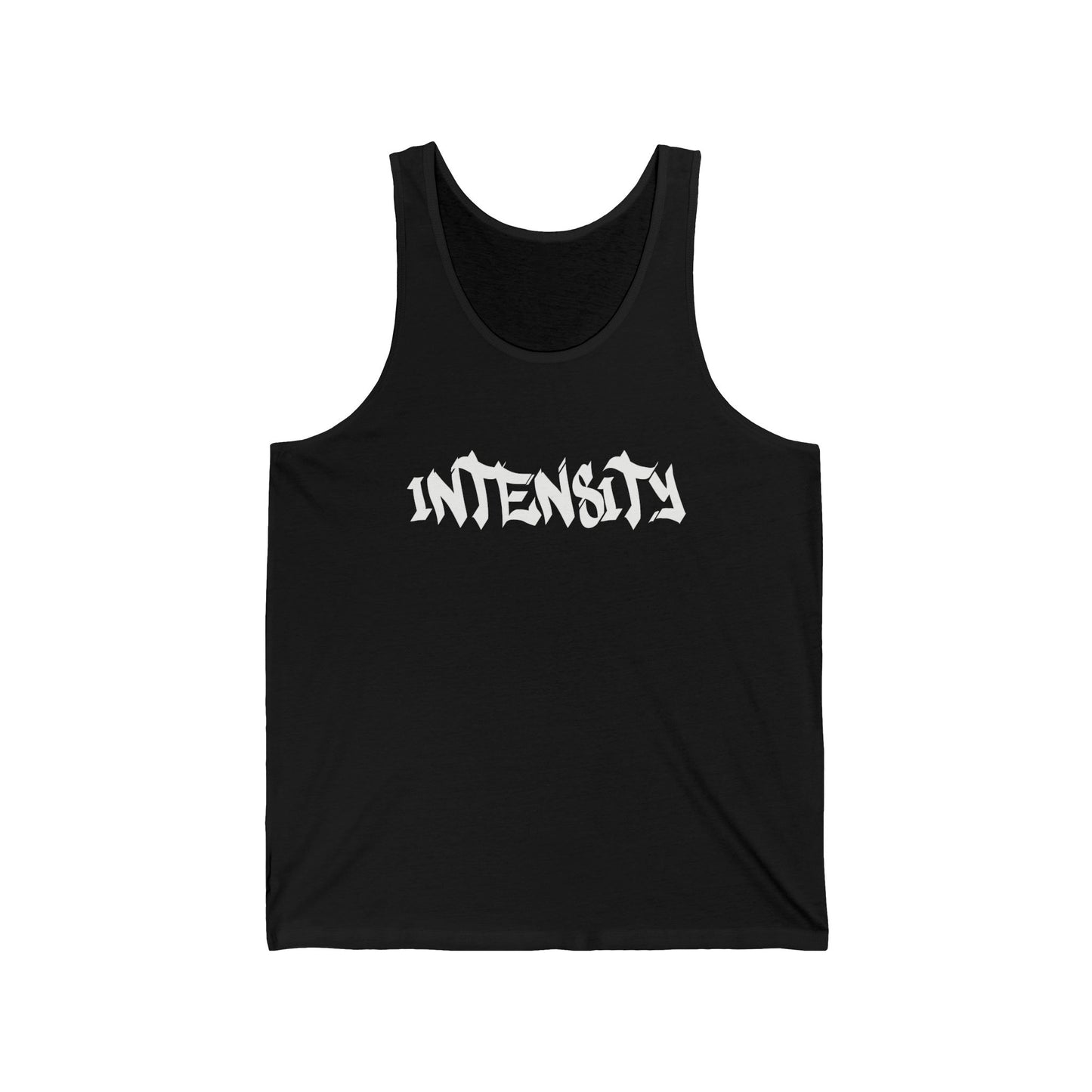Men's "INTENSITY" Jersey Tank (White)