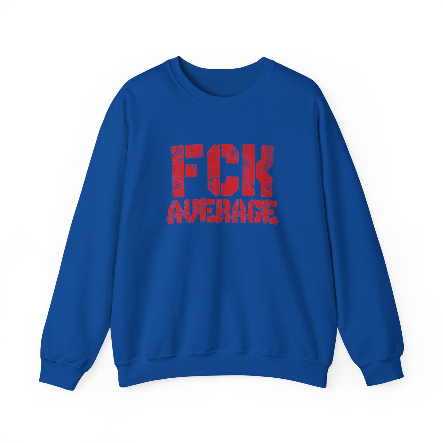 Women's "FCK Average" Crewneck (Red)