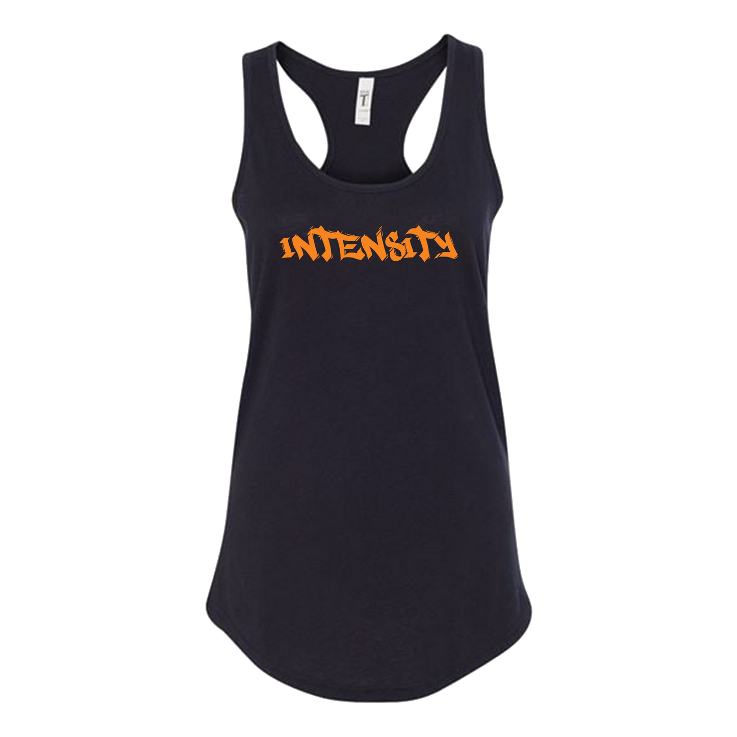 Women's "INTENSITY" Solid Black Women's Tank Top