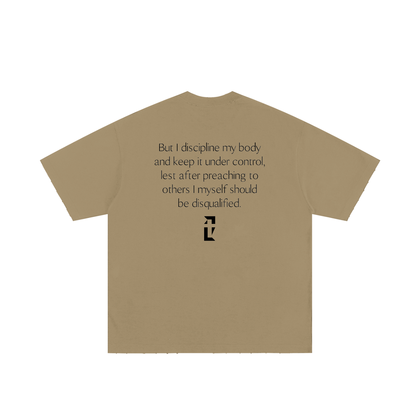 1 Corinthians 9:27 Tee — Black Print