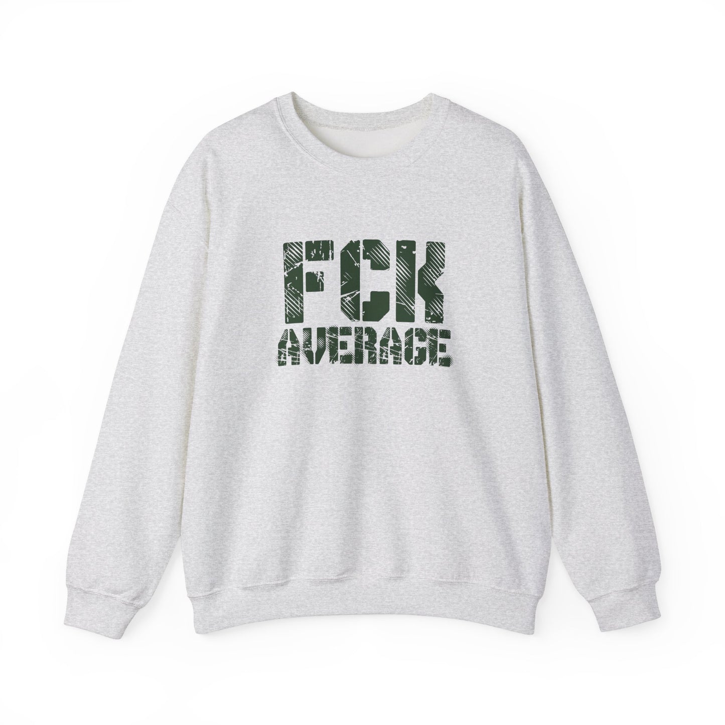 Men's "FCK Average" Crewneck (Green)