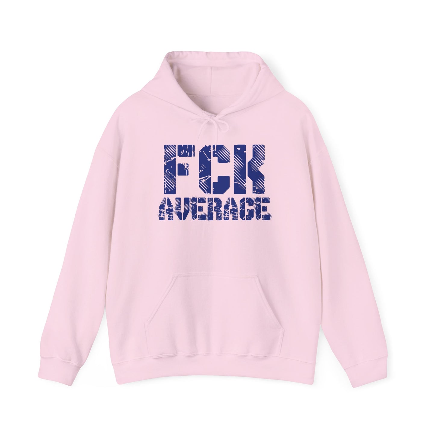 Women's "FCK Average" Heavy Hoodie (Blue)