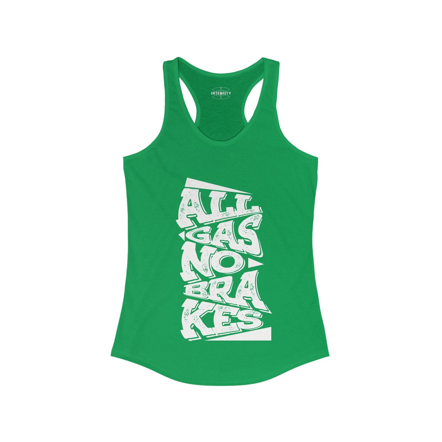 Women's Tank Top - All Gas No Breaks (White)