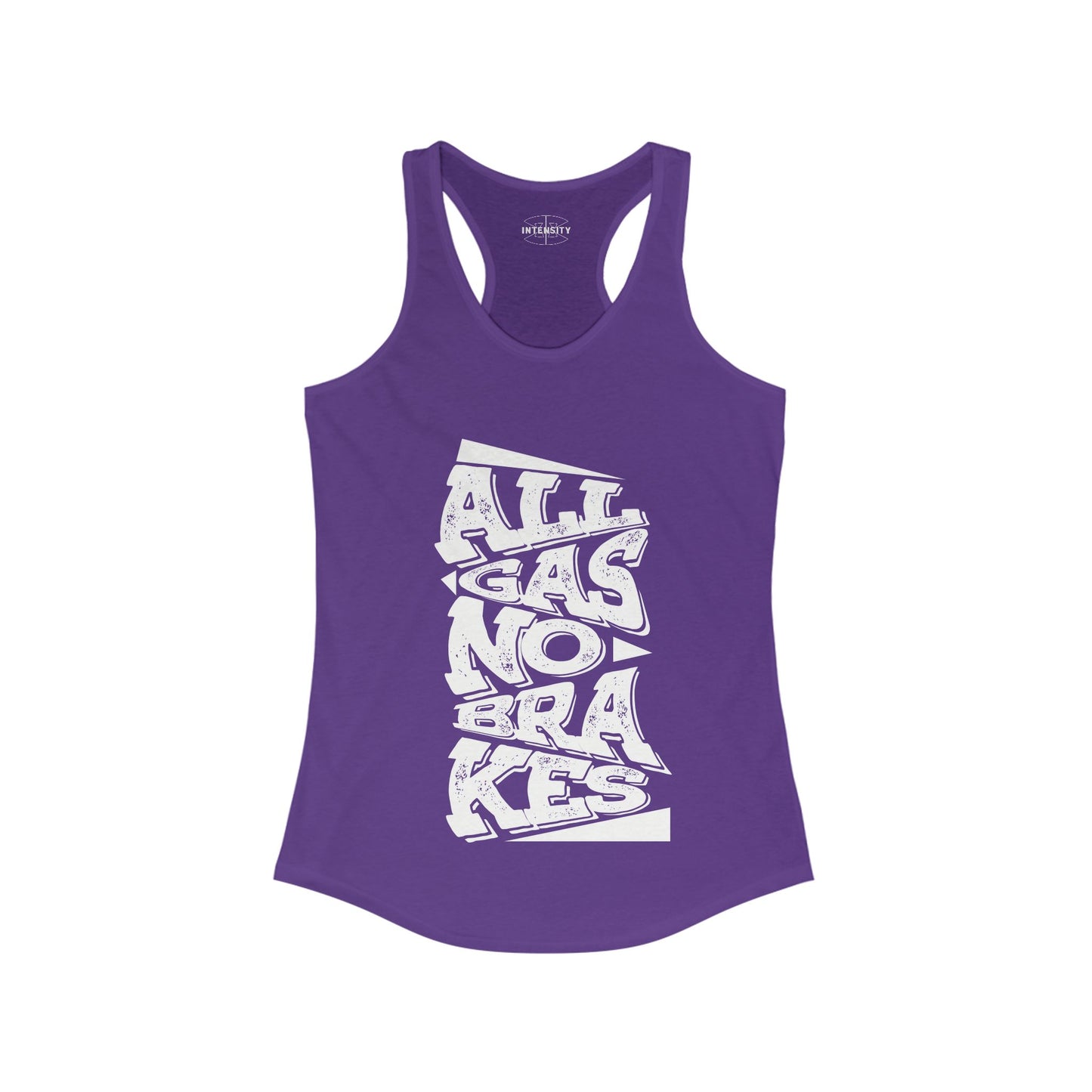 Women's Tank Top - All Gas No Breaks (White)