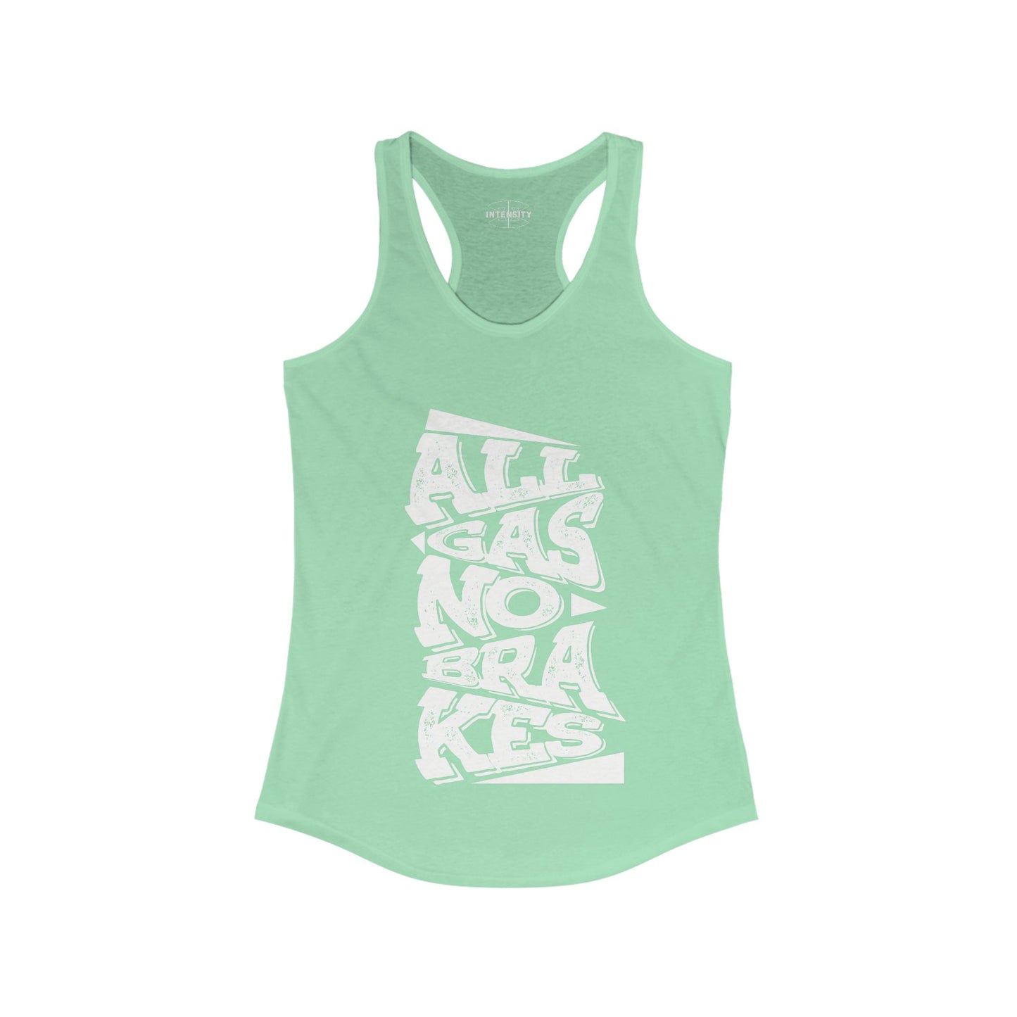 Women's Tank Top - All Gas No Breaks (White)
