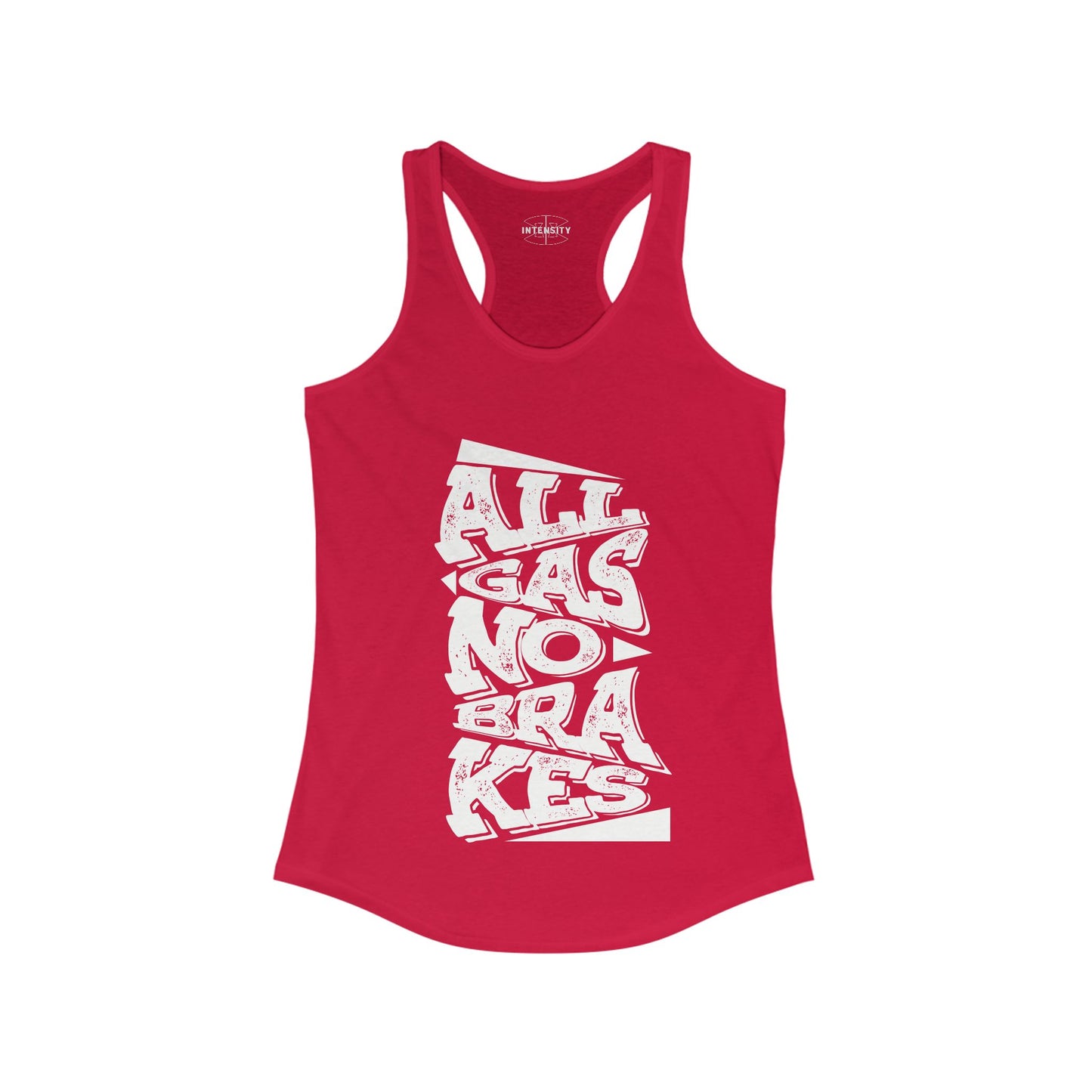 Women's Tank Top - All Gas No Breaks (White)