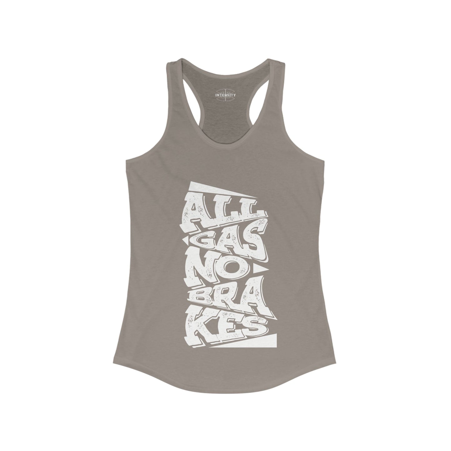 Women's Tank Top - All Gas No Breaks (White)