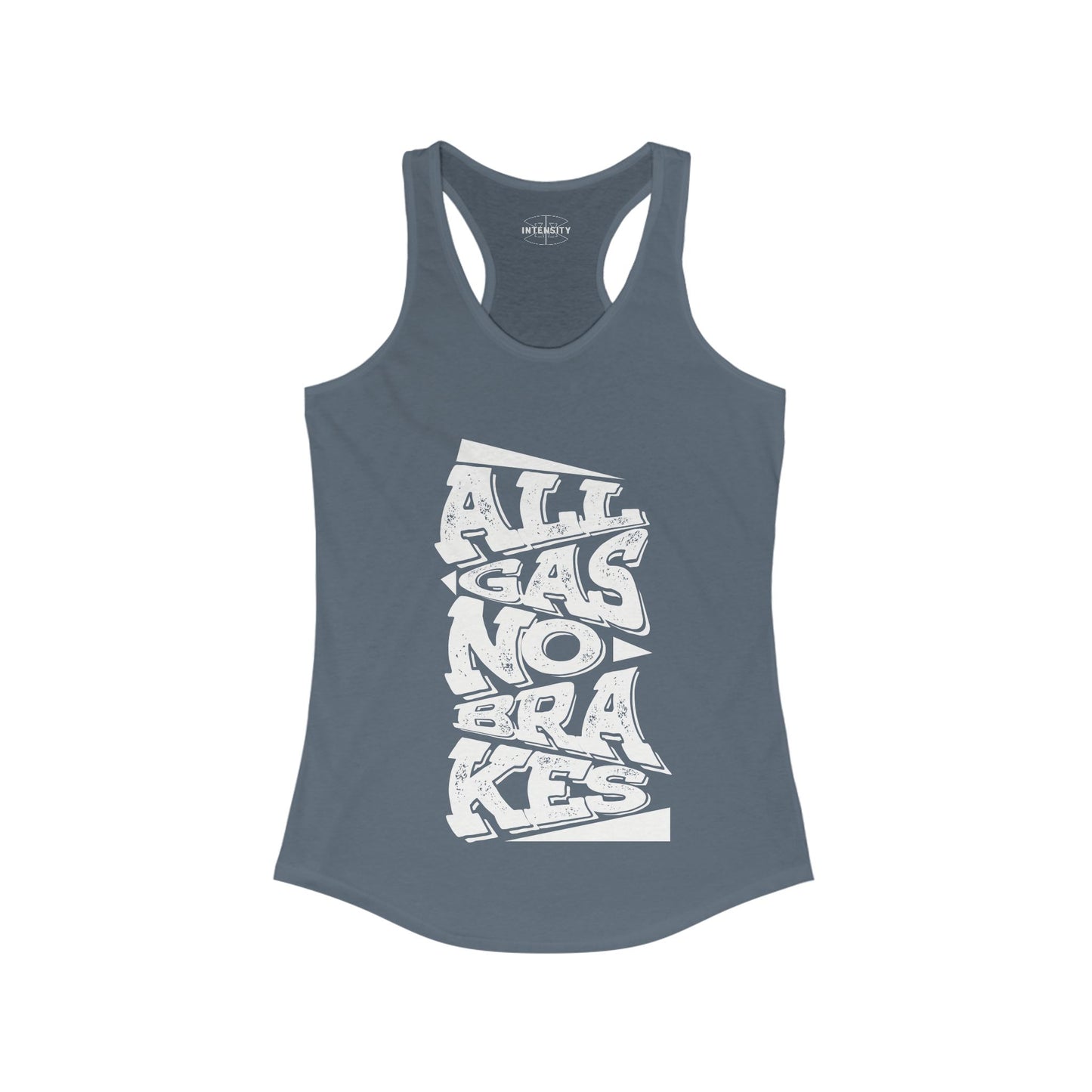Women's Tank Top - All Gas No Breaks (White)