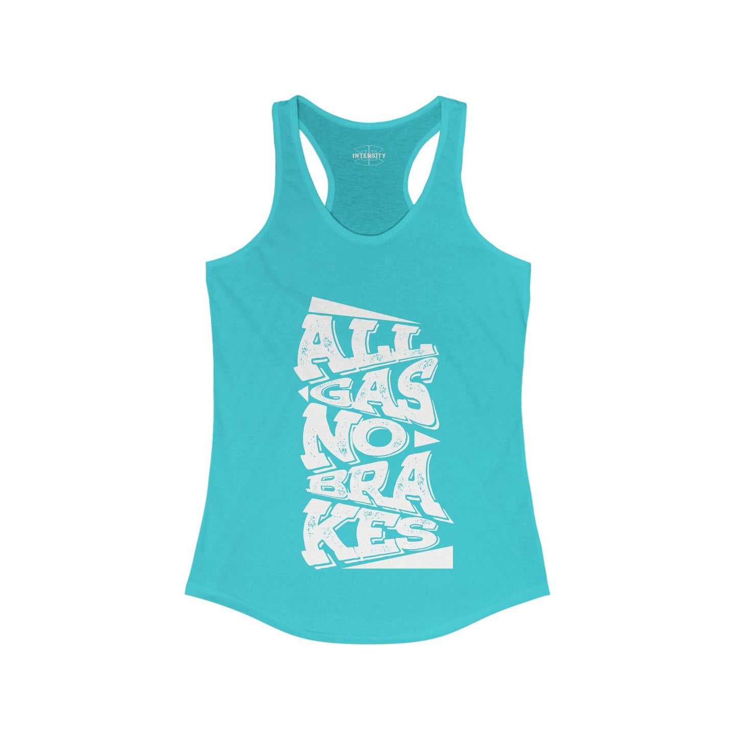 Women's Tank Top - All Gas No Breaks (White)