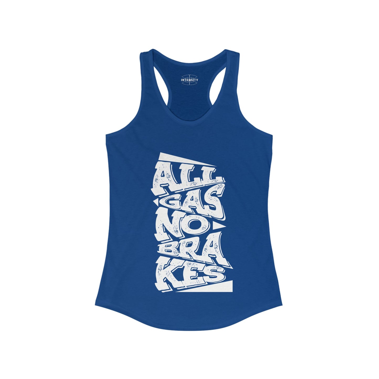 Women's Tank Top - All Gas No Breaks (White)