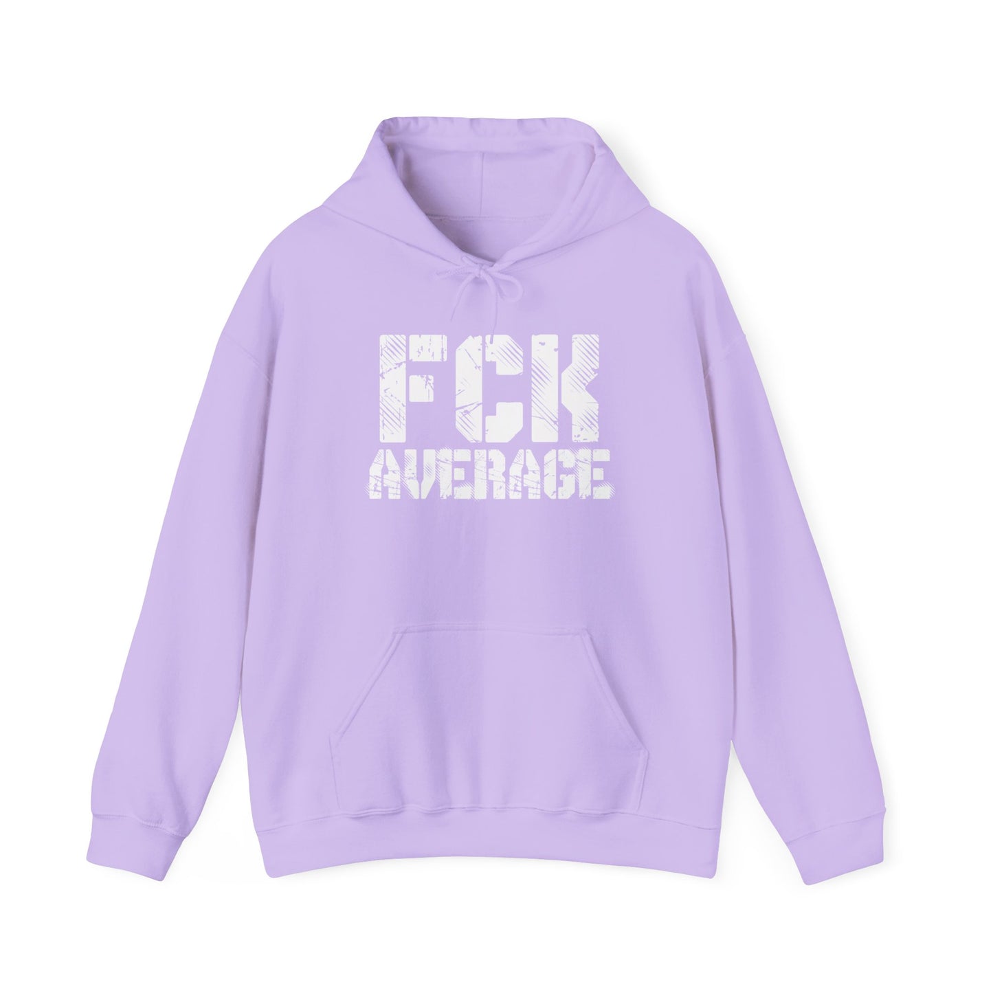 Women's "FCK Average" Heavy Hoodie (White)