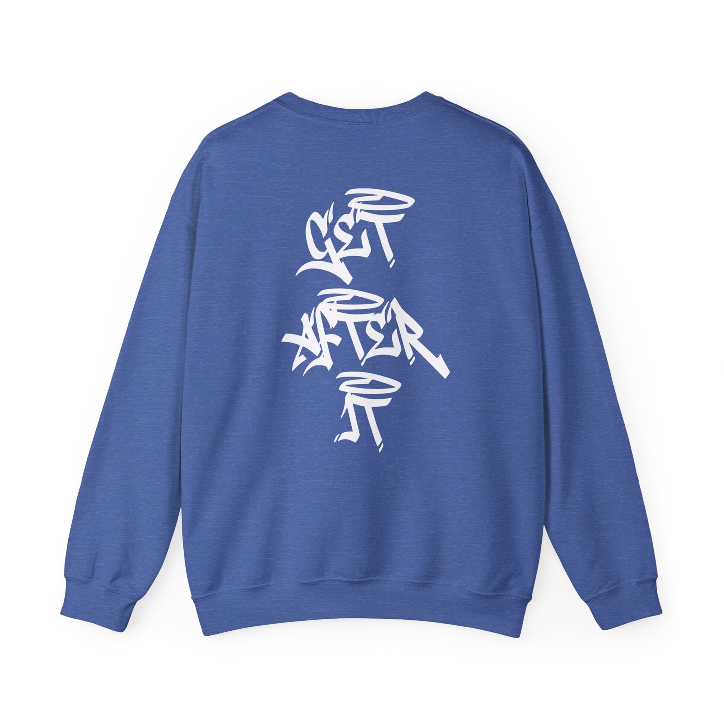 Women's "Get After It"- V2 Crewneck (White)