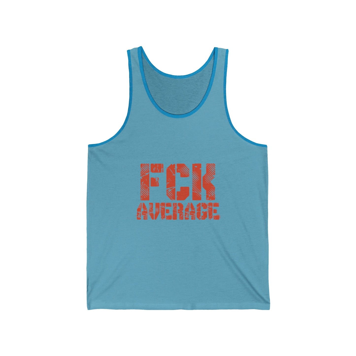 Men's "FCK Average" Tank (Orange)