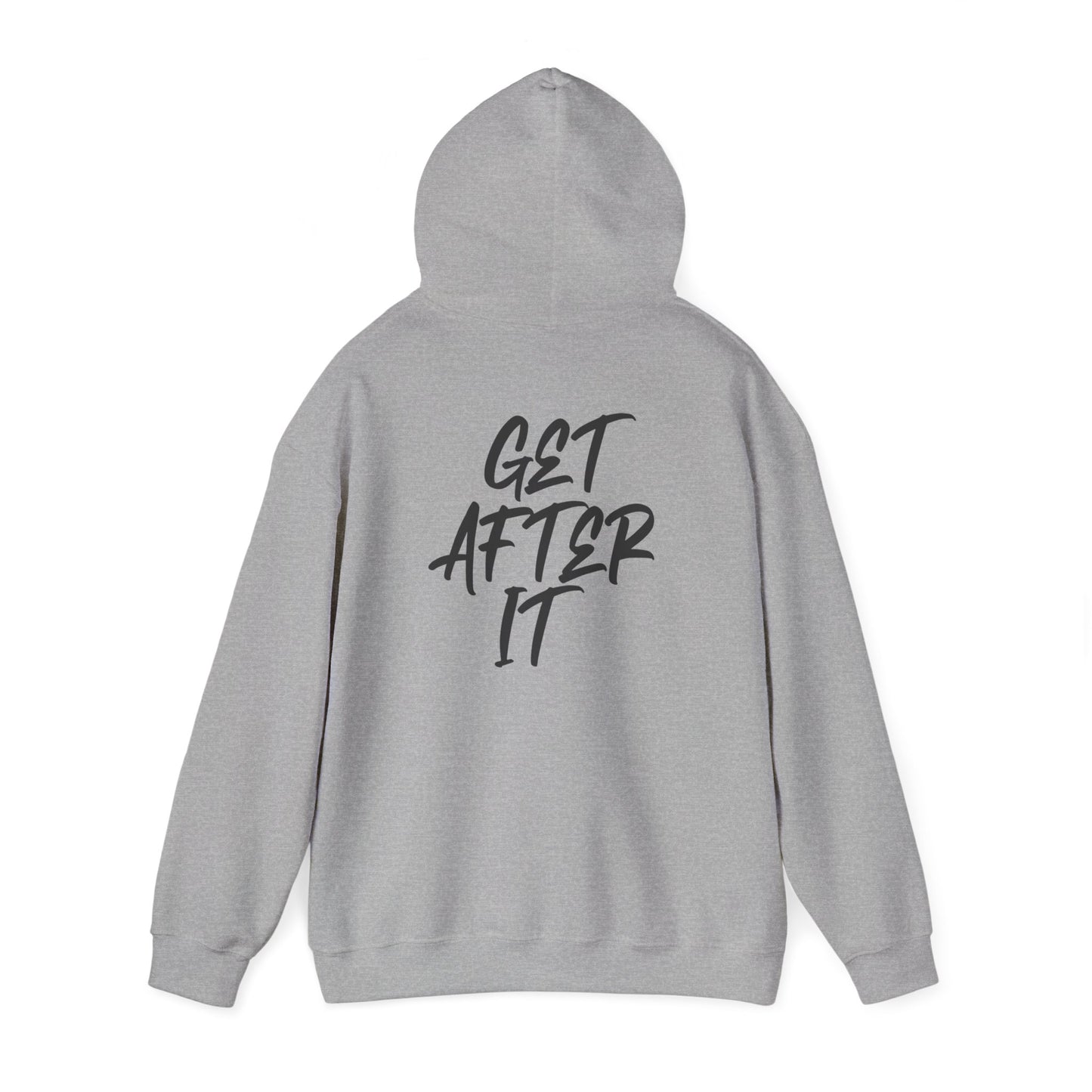 Men's "Get After It" V1 Heavy Hoodie (Black)