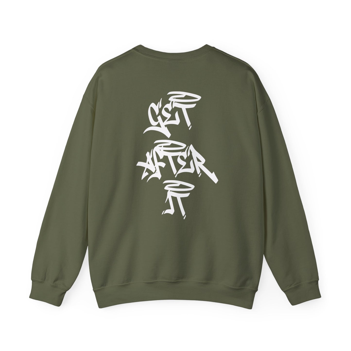 Women's "Get After It"- V2 Crewneck (White)