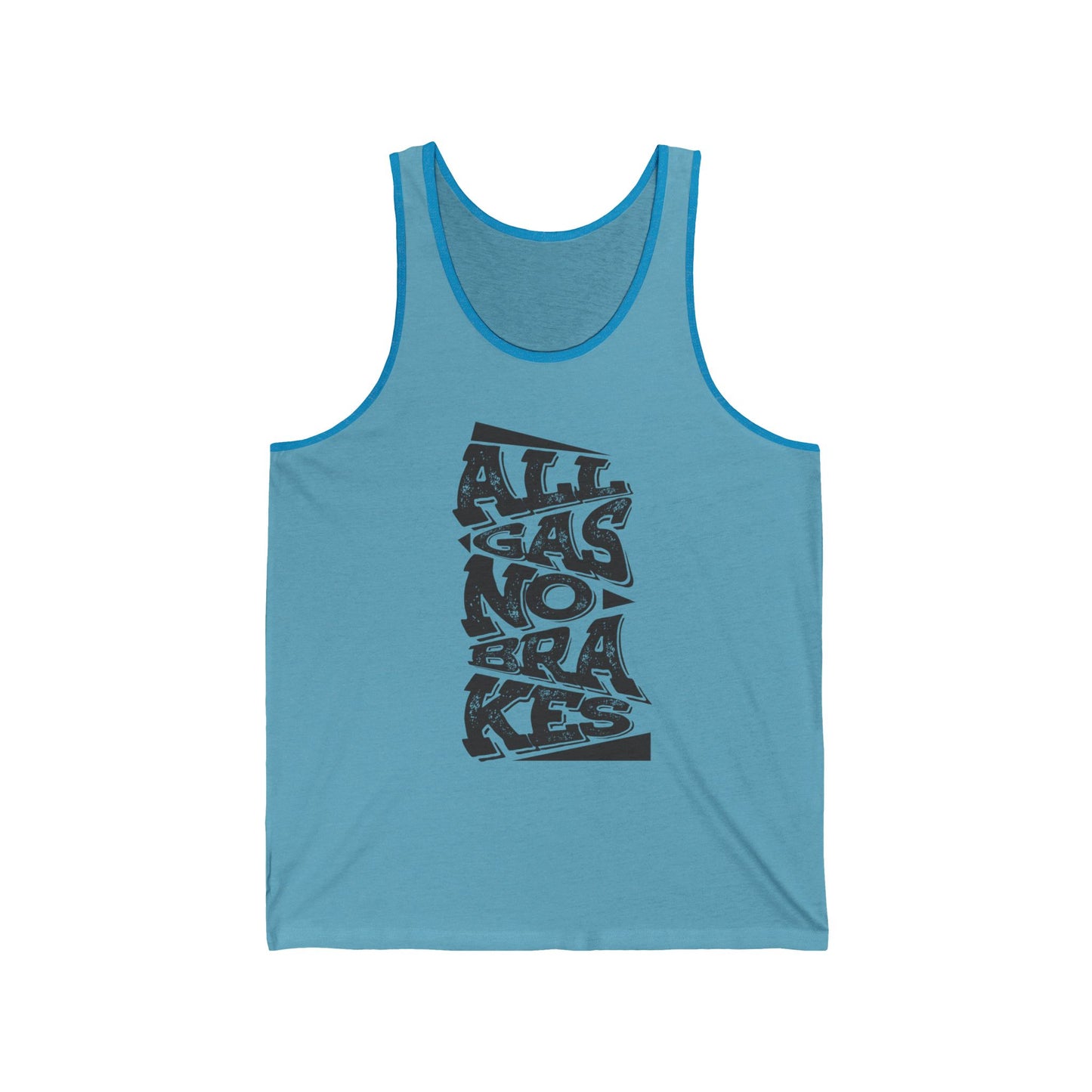 Men's Jersey Tank - All Gas No Brakes (Black)