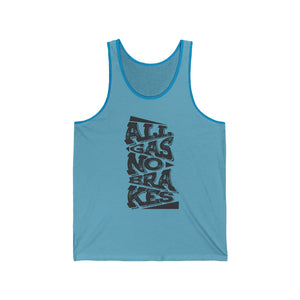 Open image in slideshow, Men&#39;s Jersey Tank - All Gas No Brakes (Black)
