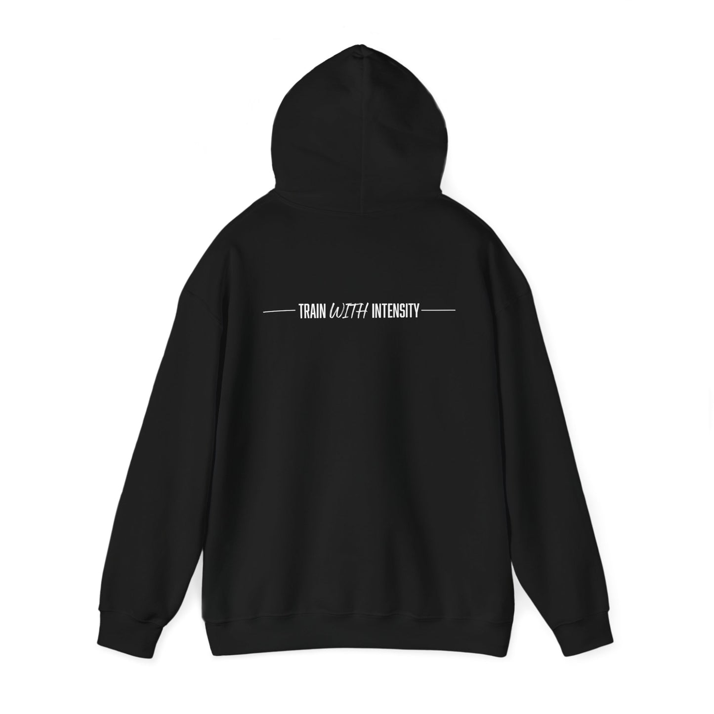 Women's "Train With Intensity" Heavy Hoodie (White)
