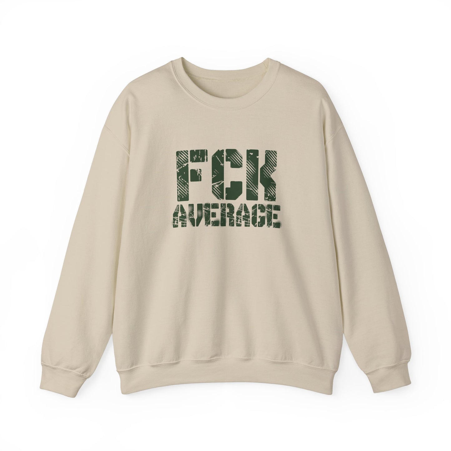Men's "FCK Average" Crewneck (Green)