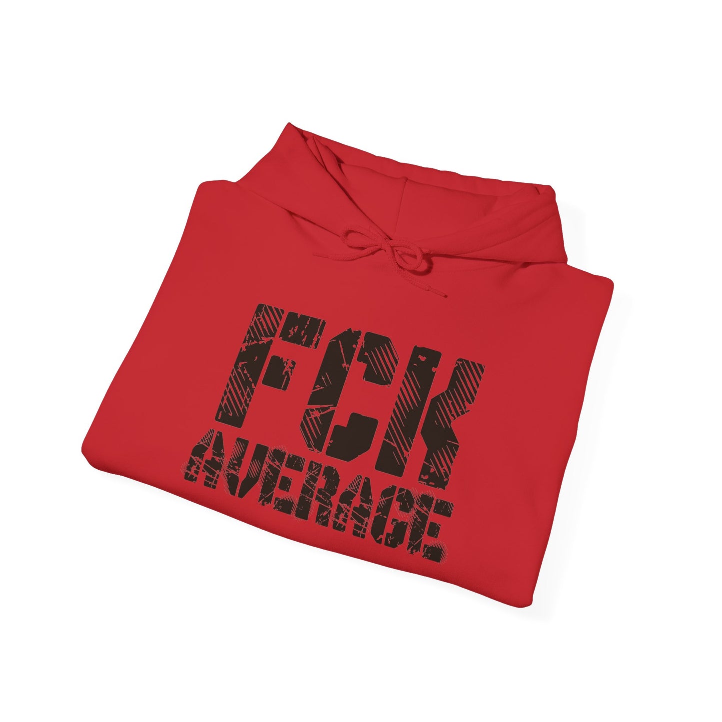 Men's "FCK Average" Heavy Hoodie (Black)