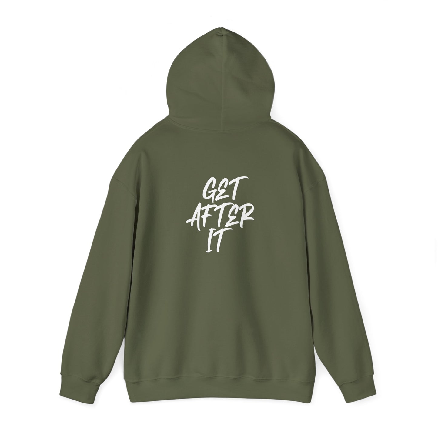 Women's "Get After It" V1 Heavy Hoodie (White)