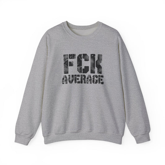 Men's "FCK Average" Crewneck (Black)