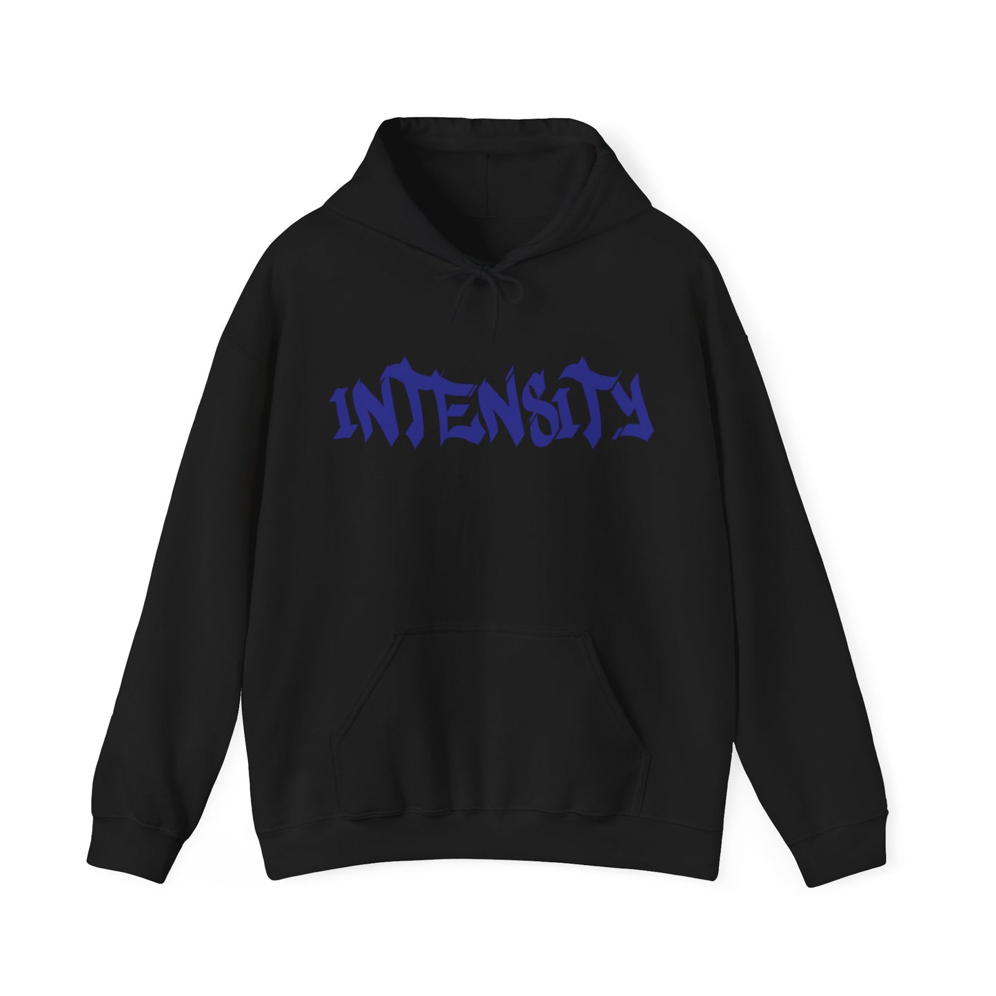 Men's "INTENSITY" Heavy Hoodie Blue Logo