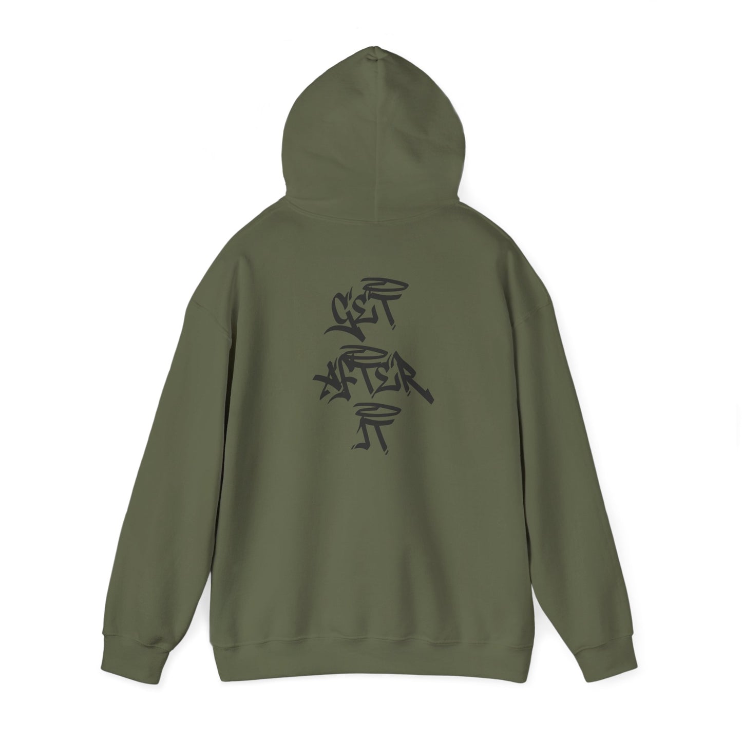 Men's "Get After It" - V2 Heavy Hoodie (Black)