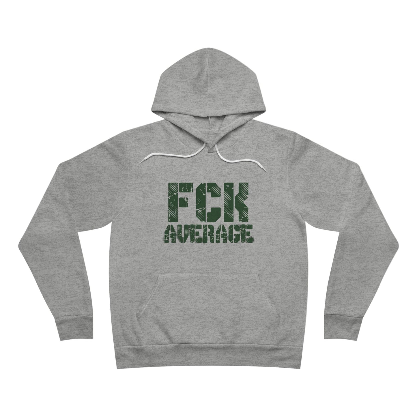 Women's "FCK Average" Regular Hoodie (Green)
