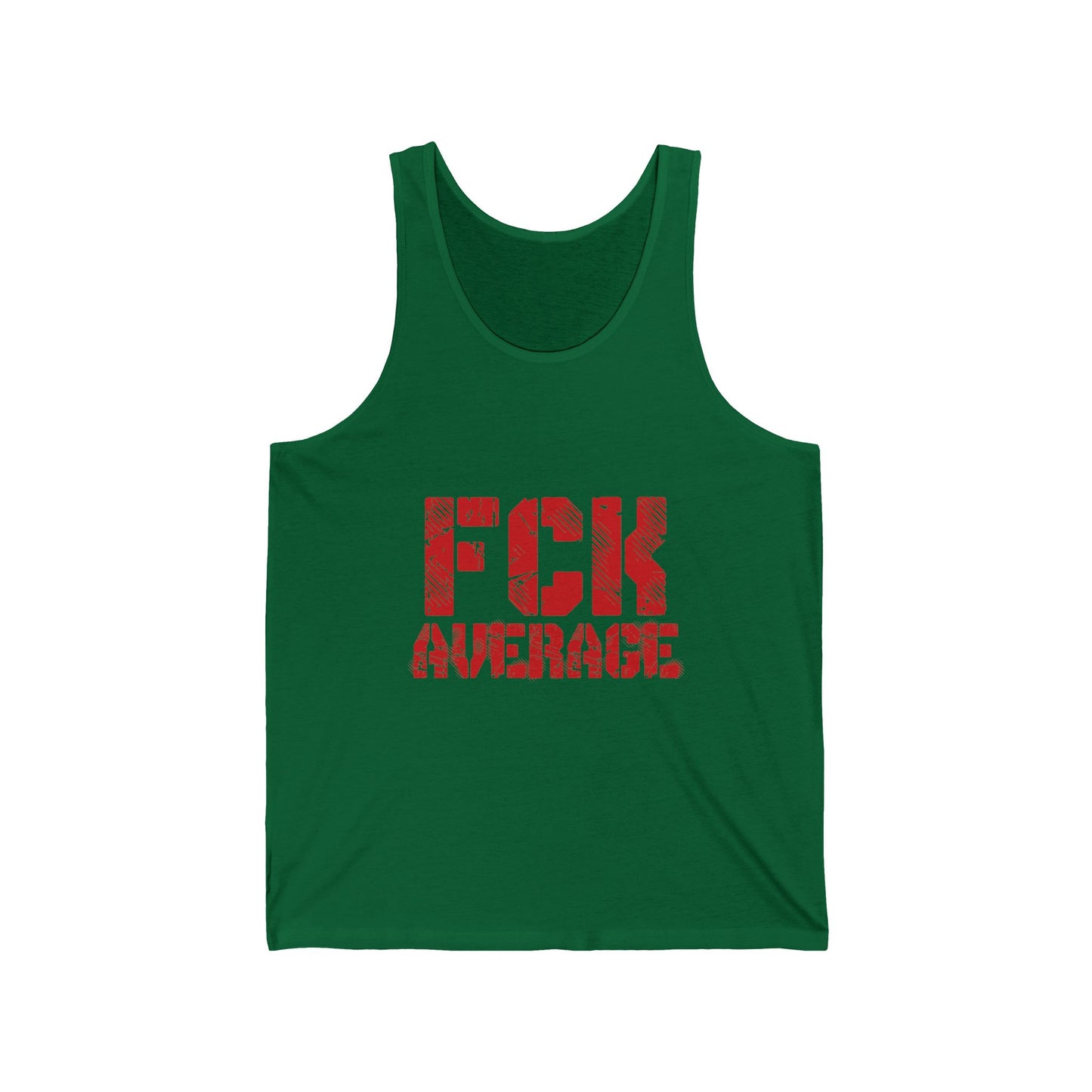 Men's "FCK Average" Tank (Red)