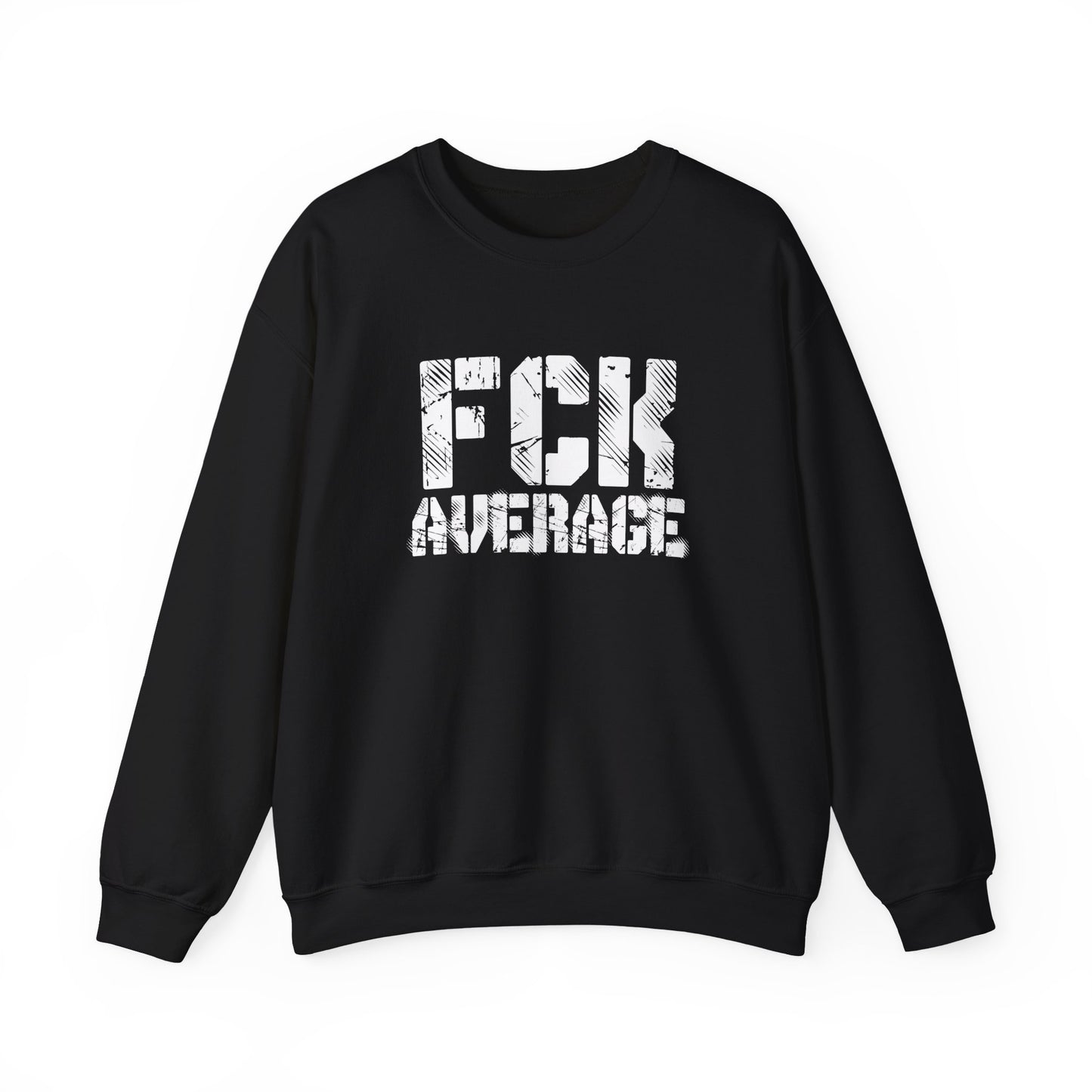 Women's "FCK Average" Crewneck (White)