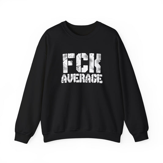 Men's "FCK Average" Crewneck (White)