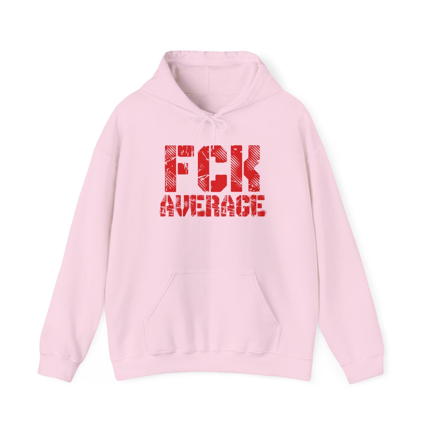 Women's "FCK Average" Heavy Hoodie (Red)