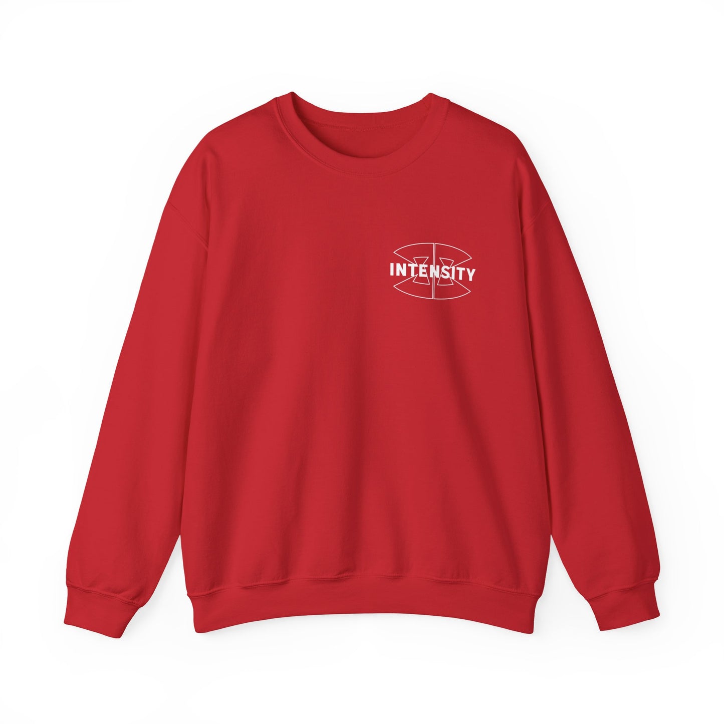 Men's "Train With Intensity" Crewneck Sweatshirt (White)
