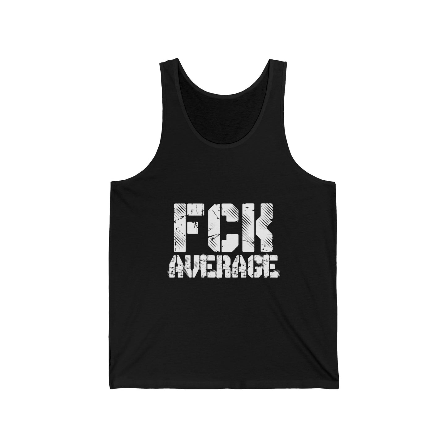 Men's "FCK Average" Tank (White)