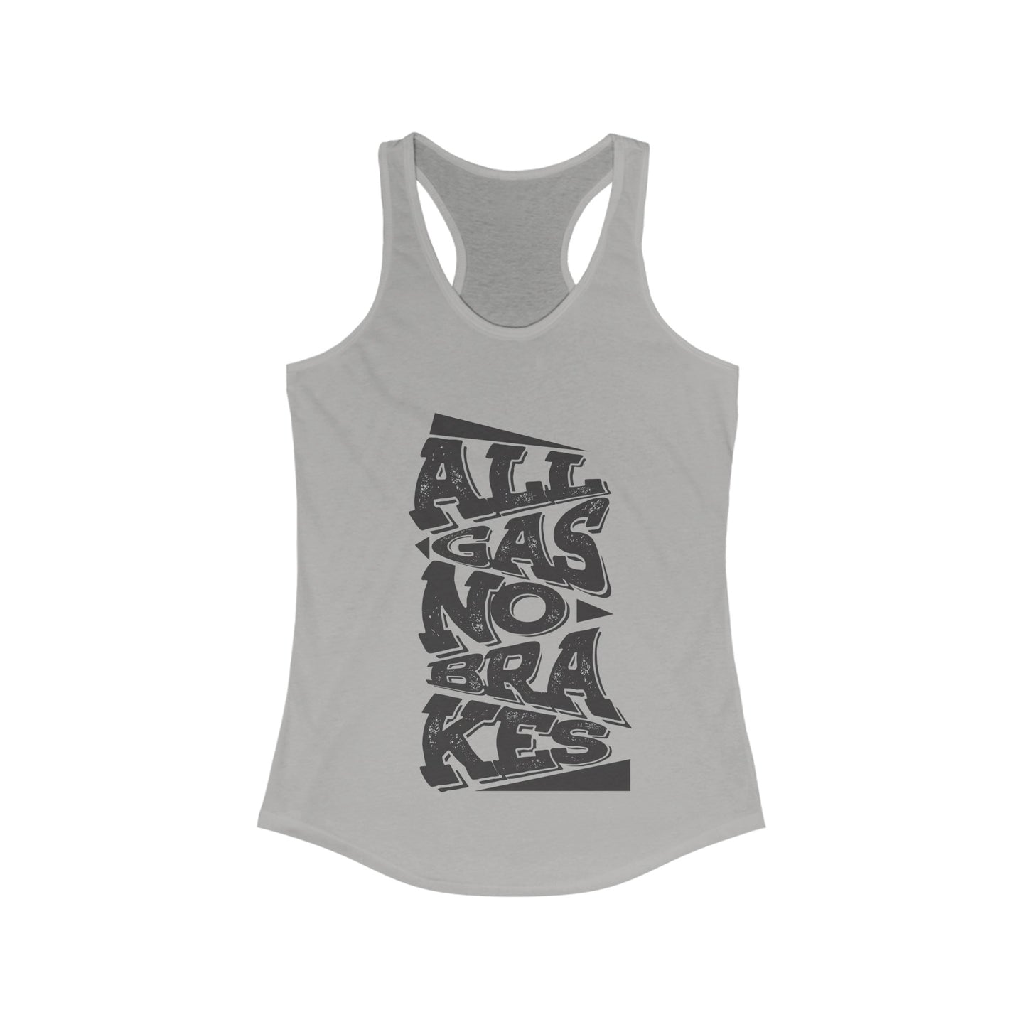 Women's "All Gas No Brakes" Tank Top (Black)