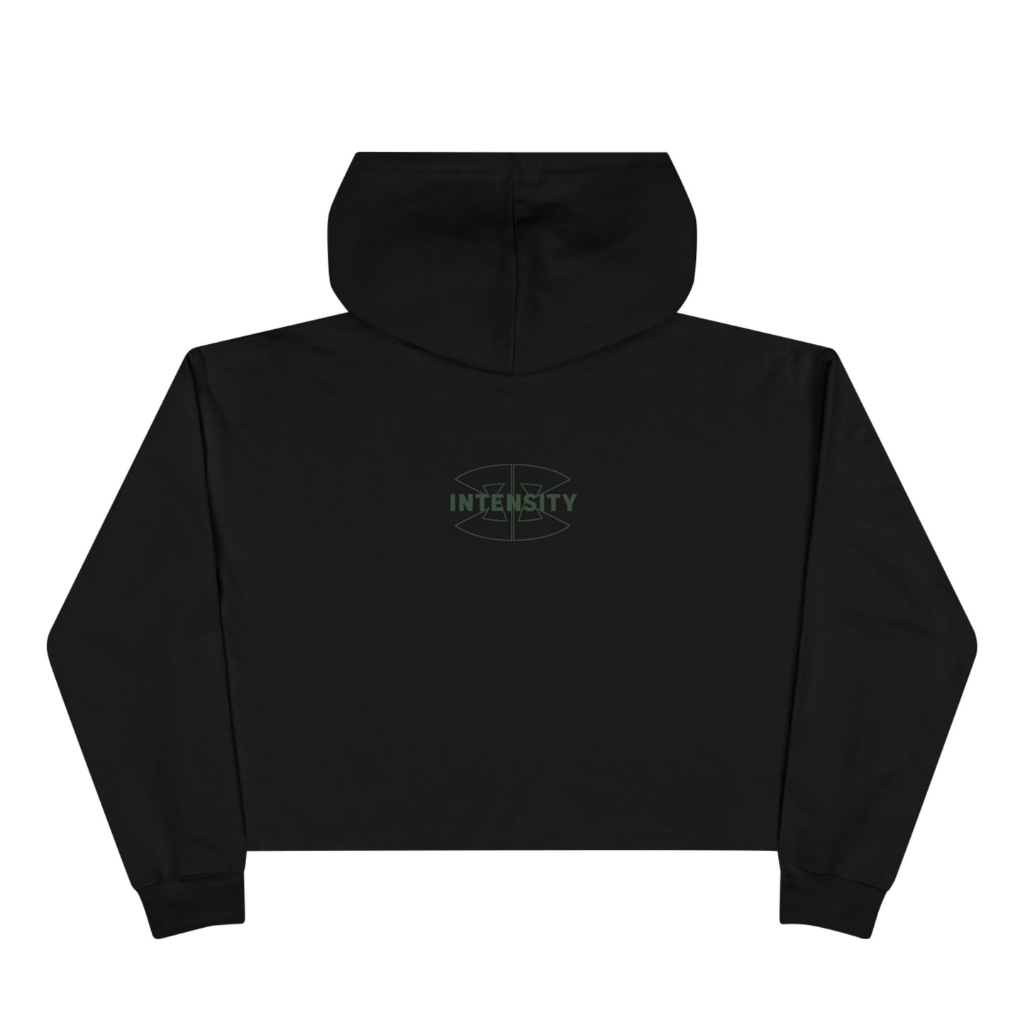 Women's "FCK Average" Crop Hoodie - Green