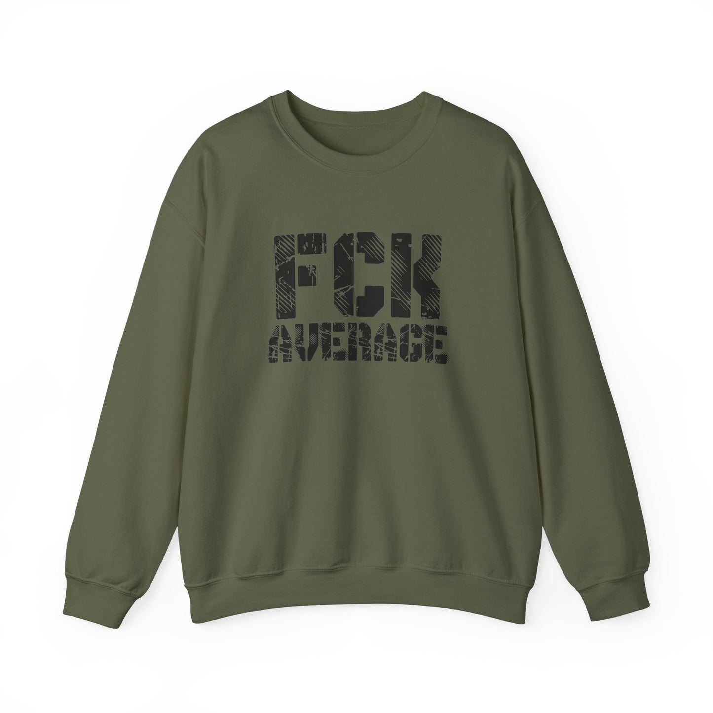 Men's "FCK Average" Crewneck (Black)